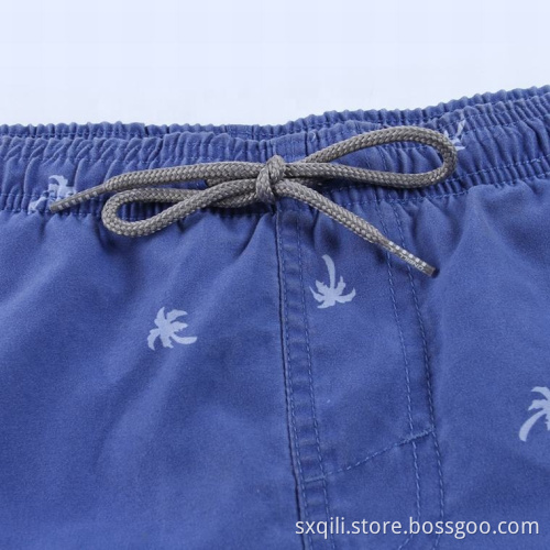 Dark Blue Swimwear Men Training Waterproof Swimming Shorts